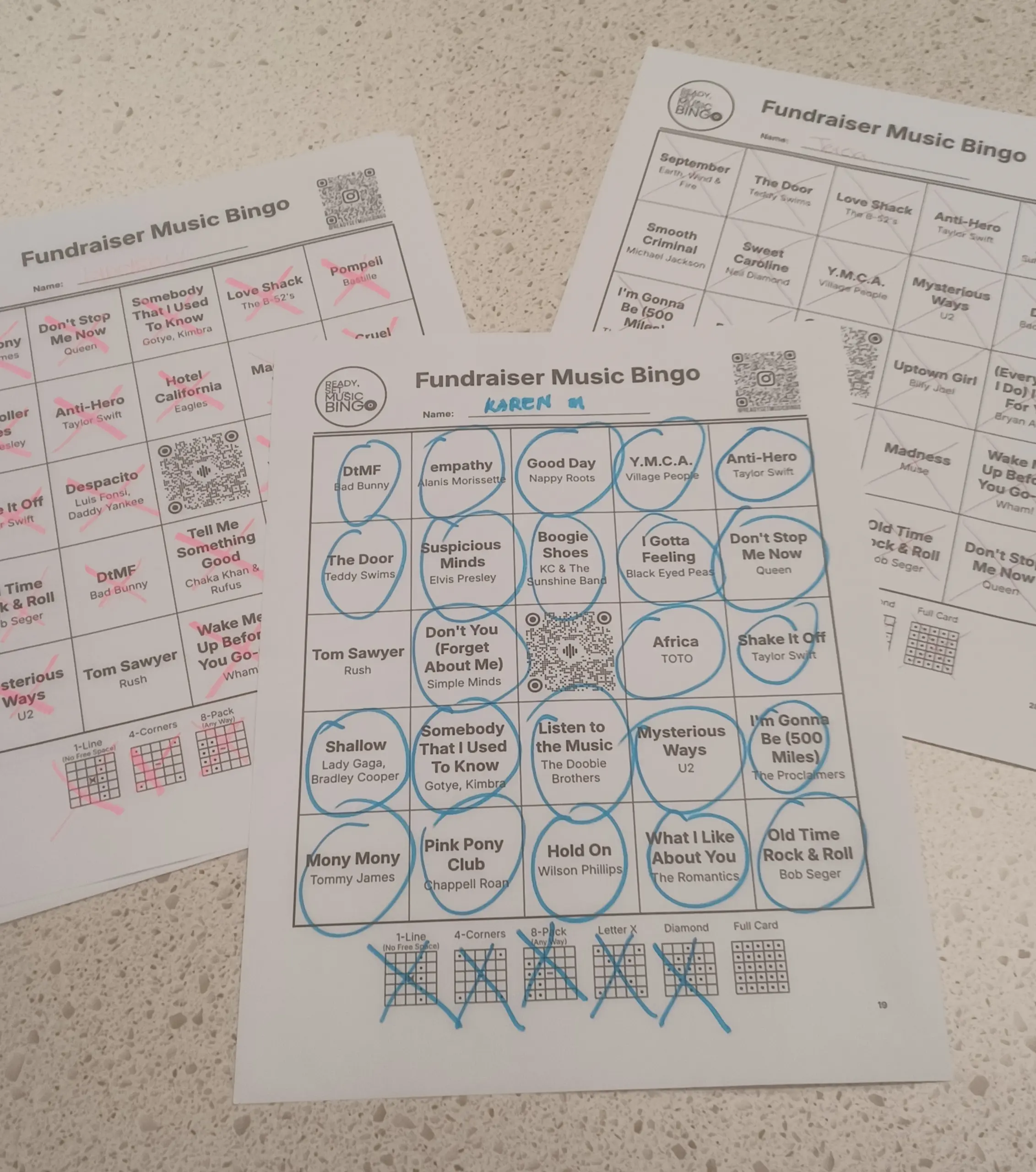 Fundraiser Music Bingo